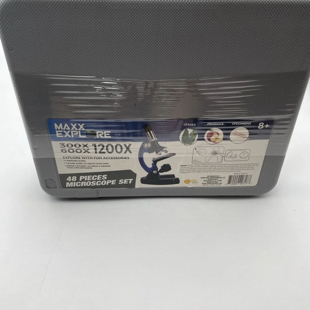 Max Explore 48 Piece Microscope Set BRAND NEW!! Sealed In Original‎ Packaging
